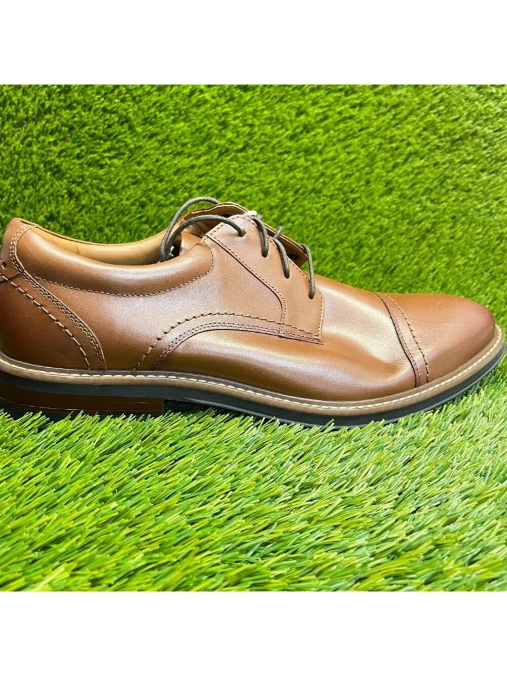 Nunn Bush Westfield Mens Size 11 Brown Casual Classic Cap Toe Oxford Dress Shoes